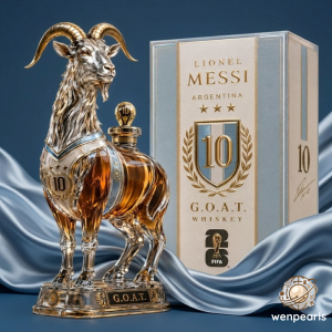 Argentina Football GOAT Whiskey Decanter for Messi Fans