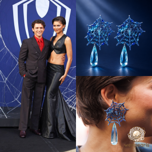 Zendaya Inspired Spiderweb Earrings Statement Jewelry