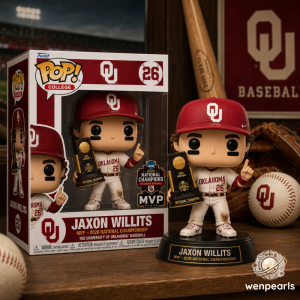 Jaxon Willits Oklahoma Sooners MVP 2026 Baseball Funko Pop Figure