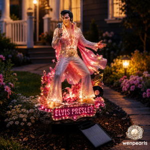 Elvis Presley Solar Powered Garden Light Outdoor Display Edition