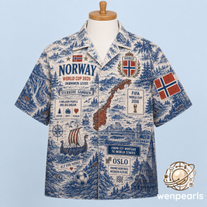 Norway Soccer World Cup 2026 Hawaiian Shirt 9 Norway Soccer World Cup 2026 Hawaiian Shirt