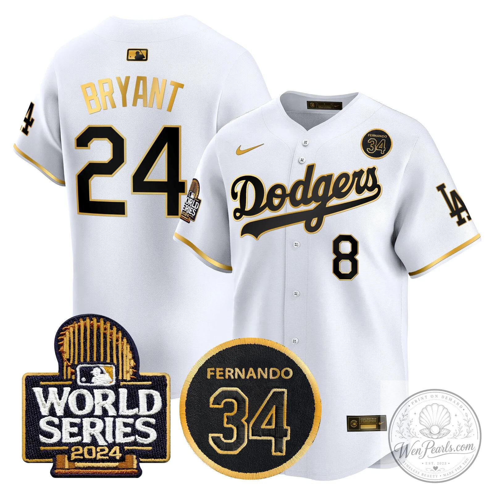 Dodgers Fernando Valenzuela Black Gold Number 34 World Series Baseball Jersey 68 Dodgers Fernando Valenzuela Black Gold Number 34 World Series Baseball Jersey