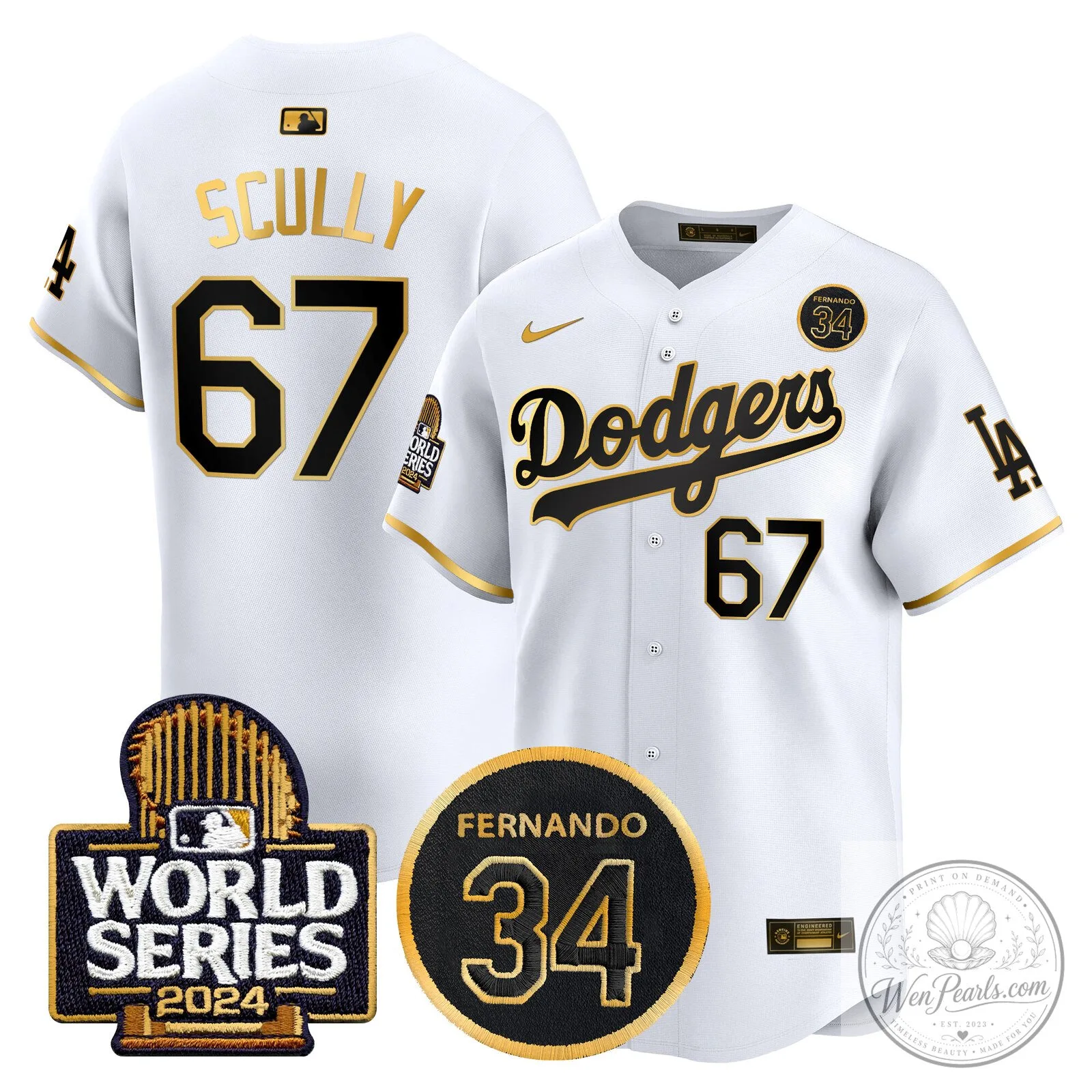 Dodgers Fernando Valenzuela Black Gold Number 34 World Series Baseball Jersey 69 Dodgers Fernando Valenzuela Black Gold Number 34 World Series Baseball Jersey
