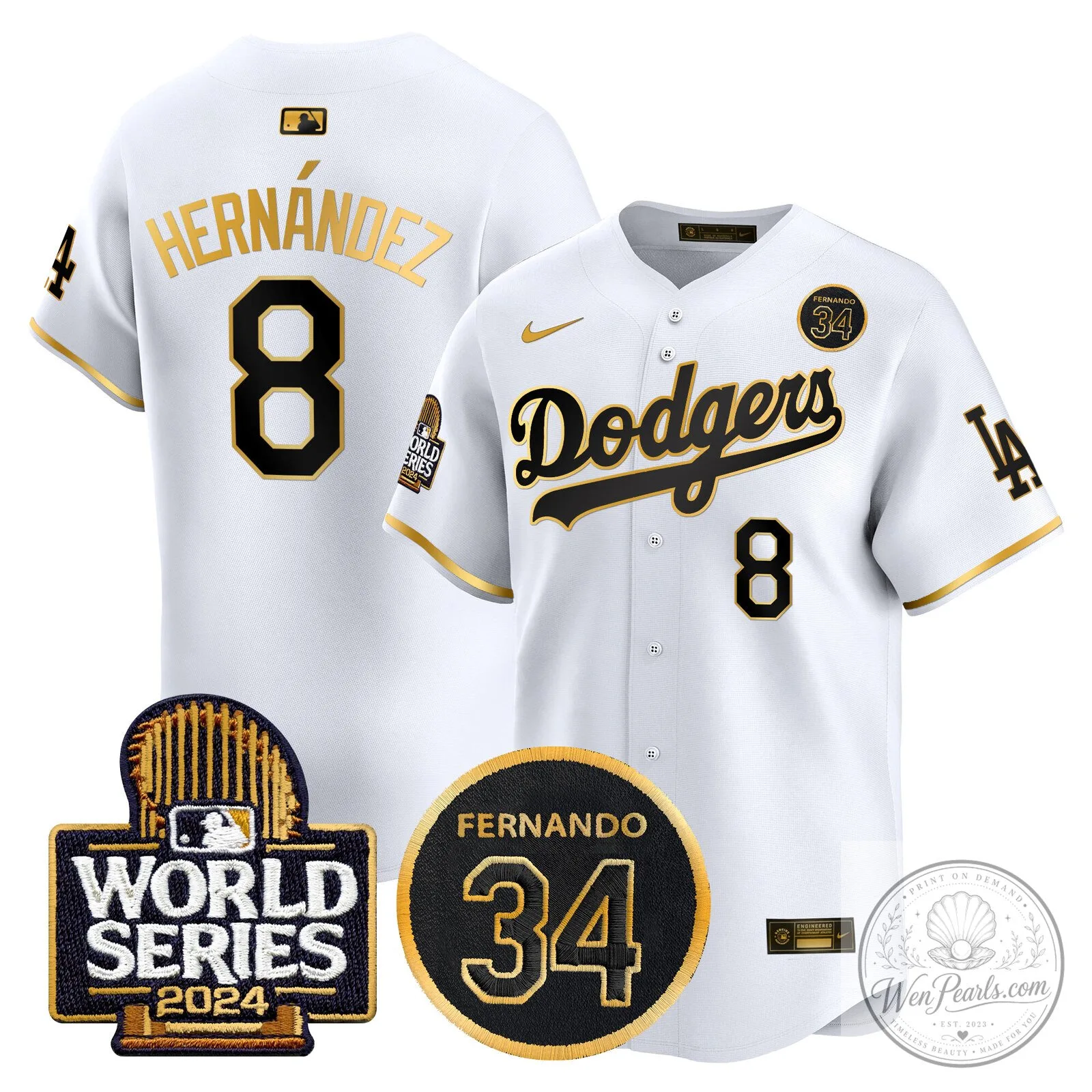 Dodgers Fernando Valenzuela Black Gold Number 34 World Series Baseball Jersey 70 Dodgers Fernando Valenzuela Black Gold Number 34 World Series Baseball Jersey