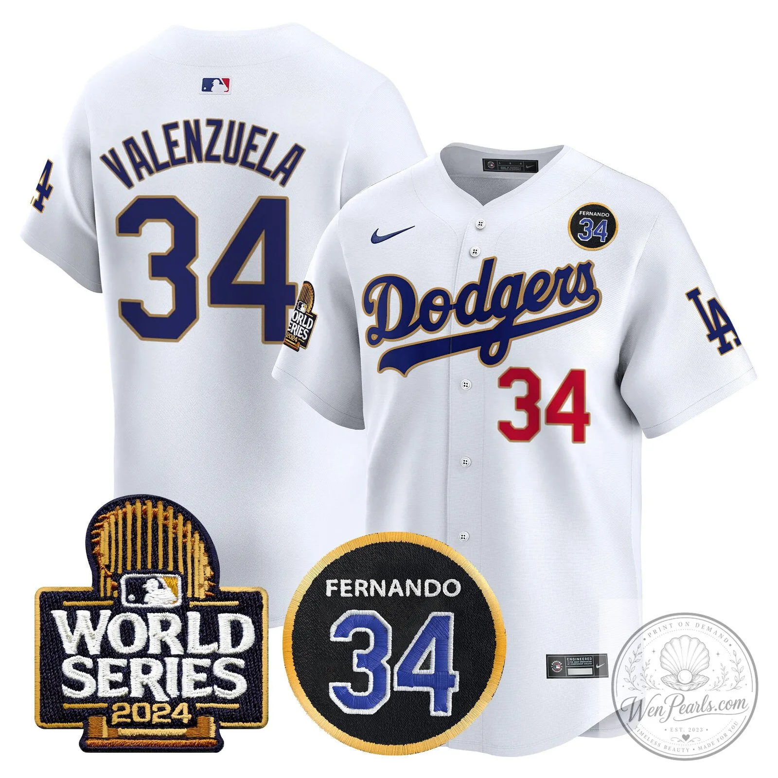 Dodgers Fernando Valenzuela Black Gold Number 34 World Series Baseball Jersey 74 Dodgers Fernando Valenzuela Black Gold Number 34 World Series Baseball Jersey