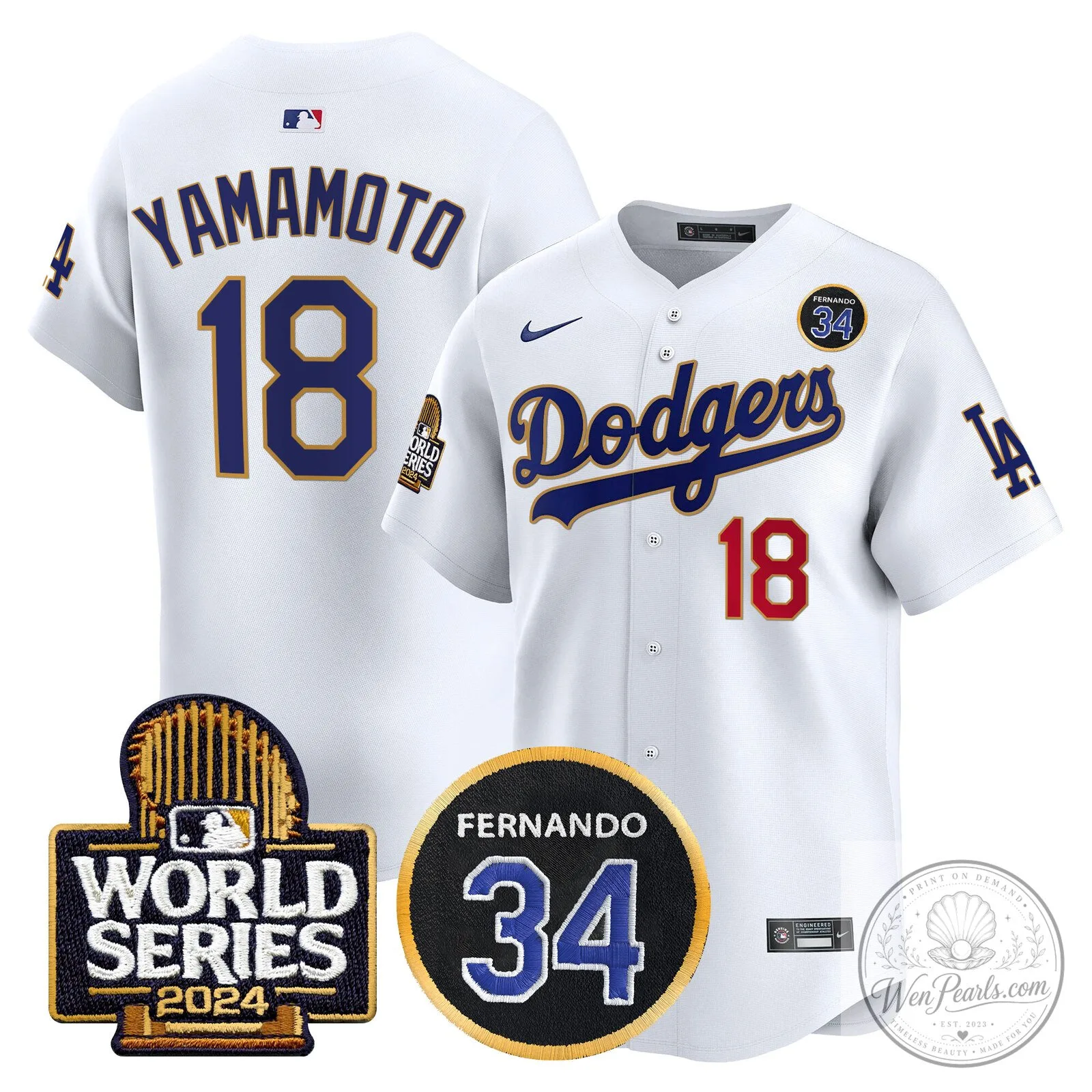 Dodgers Fernando Valenzuela Black Gold Number 34 World Series Baseball Jersey 81 Dodgers Fernando Valenzuela Black Gold Number 34 World Series Baseball Jersey