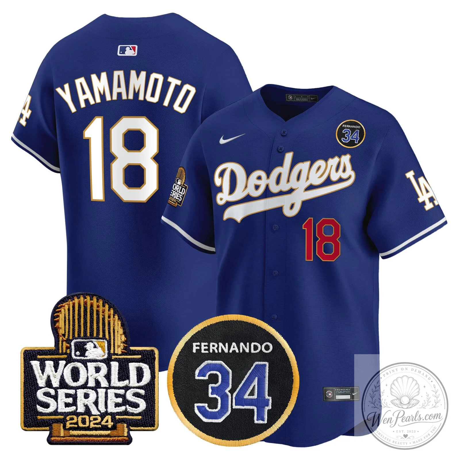 Dodgers Fernando Valenzuela Black Gold Number 34 World Series Baseball Jersey 91 Dodgers Fernando Valenzuela Black Gold Number 34 World Series Baseball Jersey