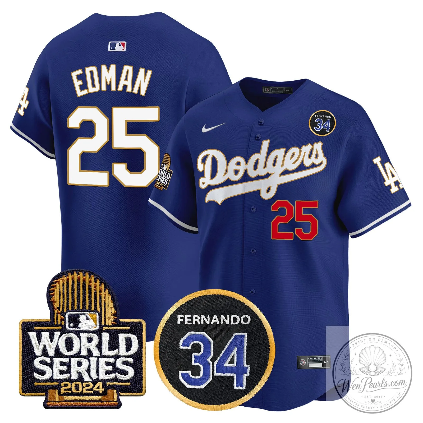 Dodgers Fernando Valenzuela Black Gold Number 34 World Series Baseball Jersey 92 Dodgers Fernando Valenzuela Black Gold Number 34 World Series Baseball Jersey