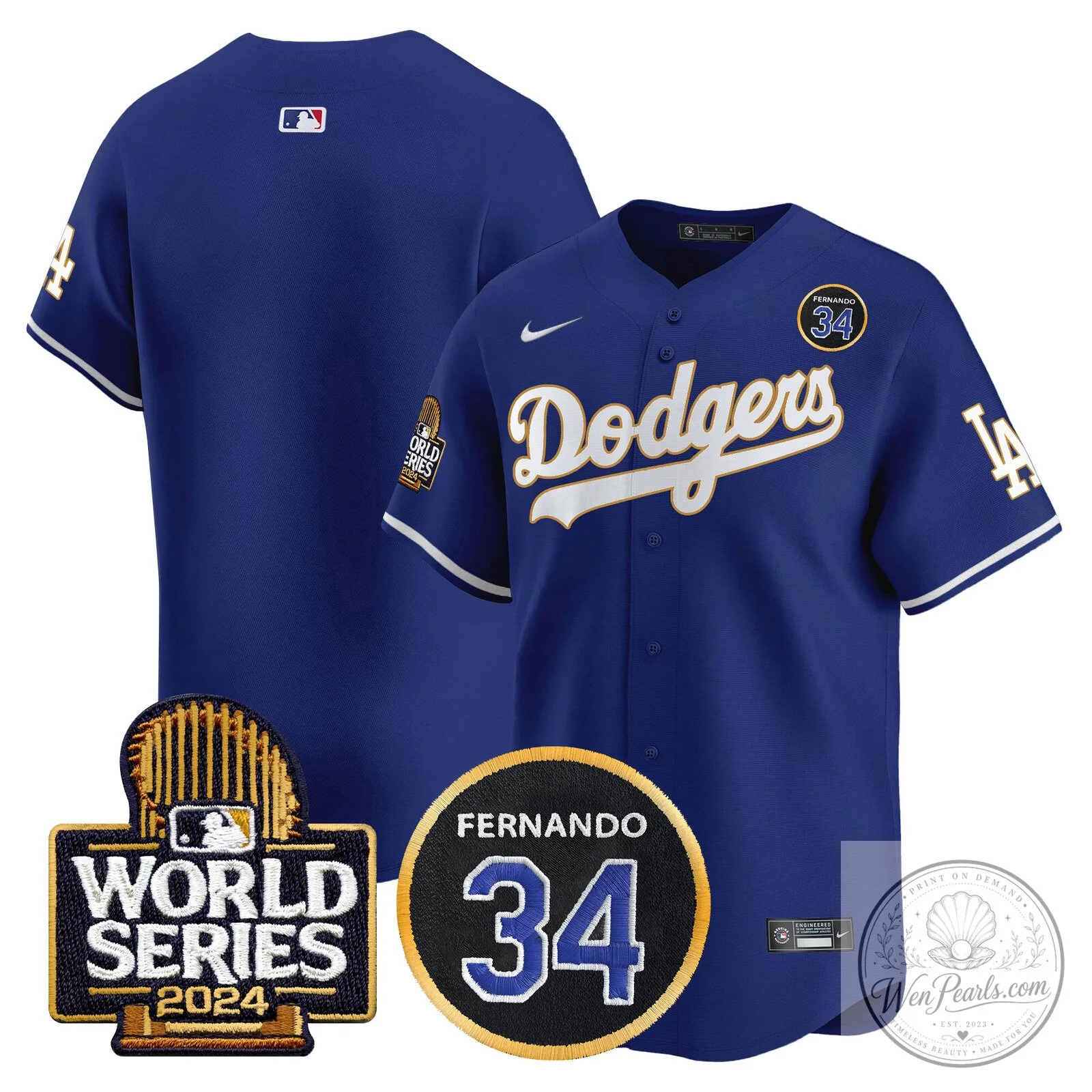Dodgers Fernando Valenzuela Black Gold Number 34 World Series Baseball Jersey 93 Dodgers Fernando Valenzuela Black Gold Number 34 World Series Baseball Jersey
