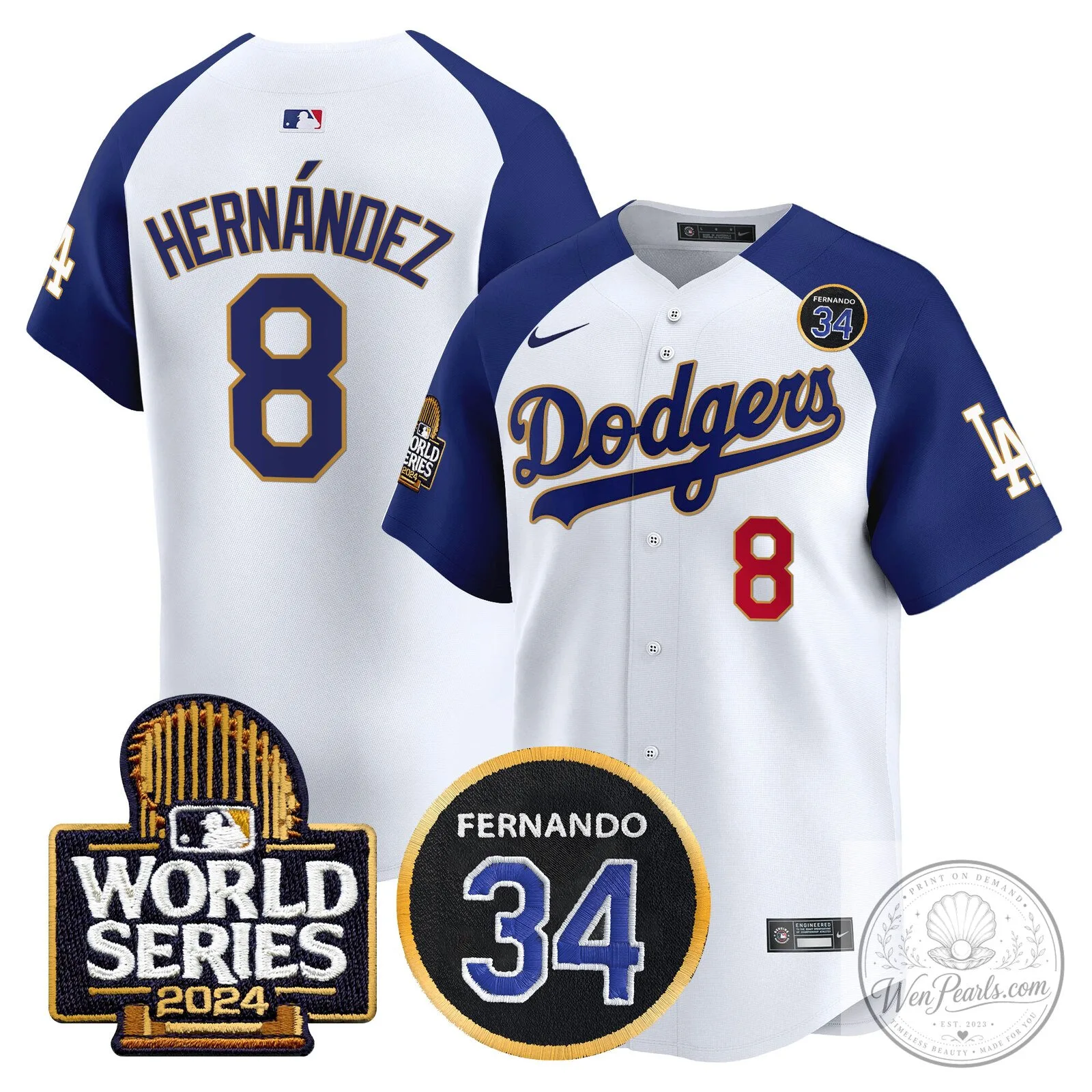 Dodgers Fernando Valenzuela Black Gold Number 34 World Series Baseball Jersey 100 Dodgers Fernando Valenzuela Black Gold Number 34 World Series Baseball Jersey
