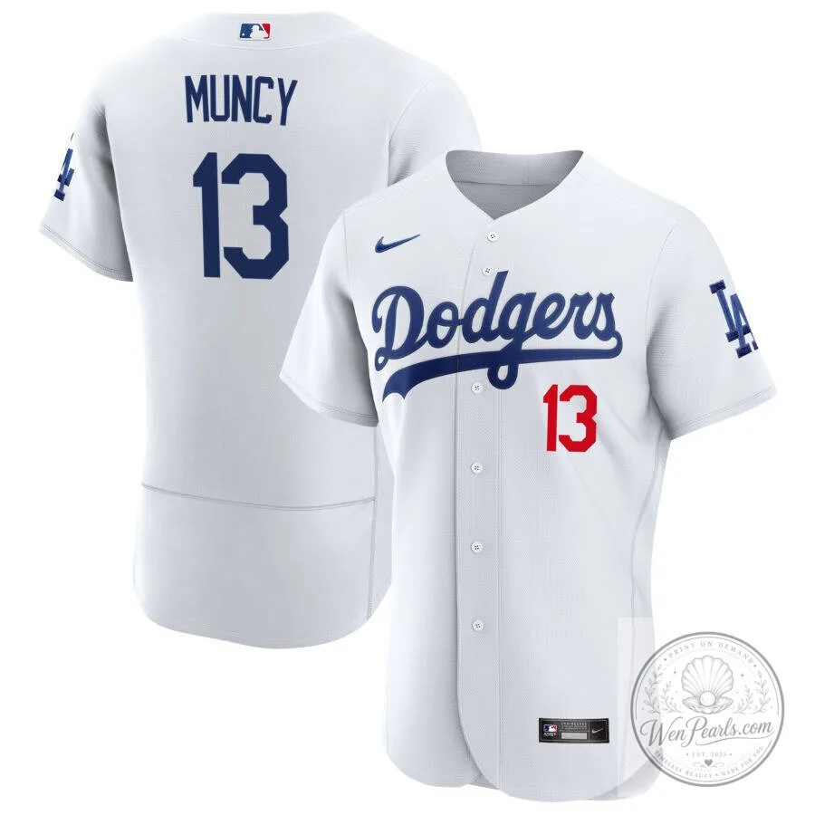 Los Angeles Dodgers Max Muncy White Baseball Jersey