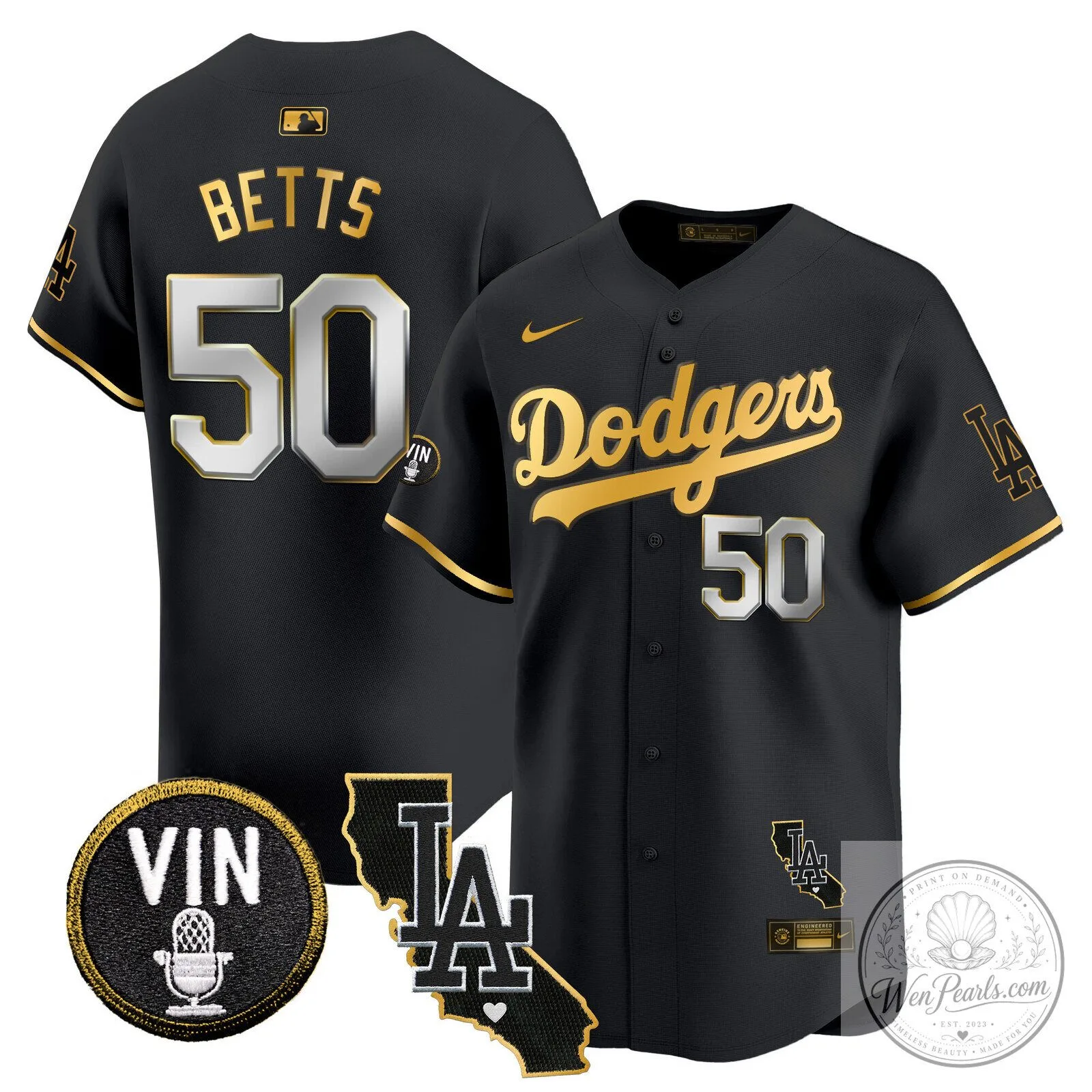 Los Angeles Dodgers Shohei Ohtani Black Gold Trim Baseball Jersey 56 Los Angeles Dodgers Shohei Ohtani Black Gold Trim Baseball Jersey