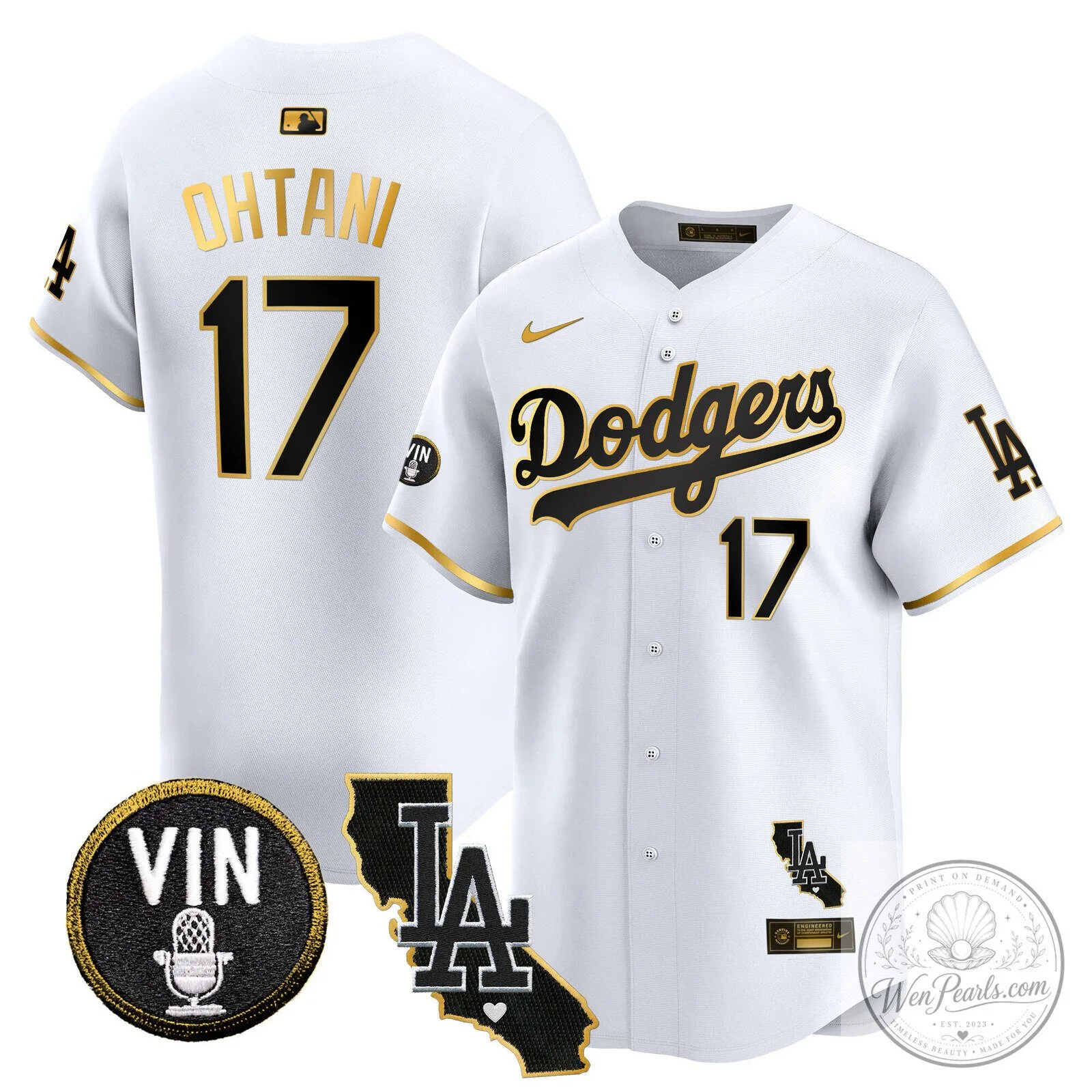 Los Angeles Dodgers Shohei Ohtani Black Gold Trim Baseball Jersey 64 Los Angeles Dodgers Shohei Ohtani Black Gold Trim Baseball Jersey