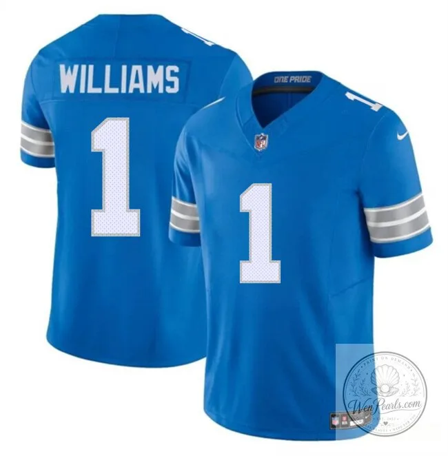 Detroit Lions Blue Jersey for Jameson Williams Football Fans