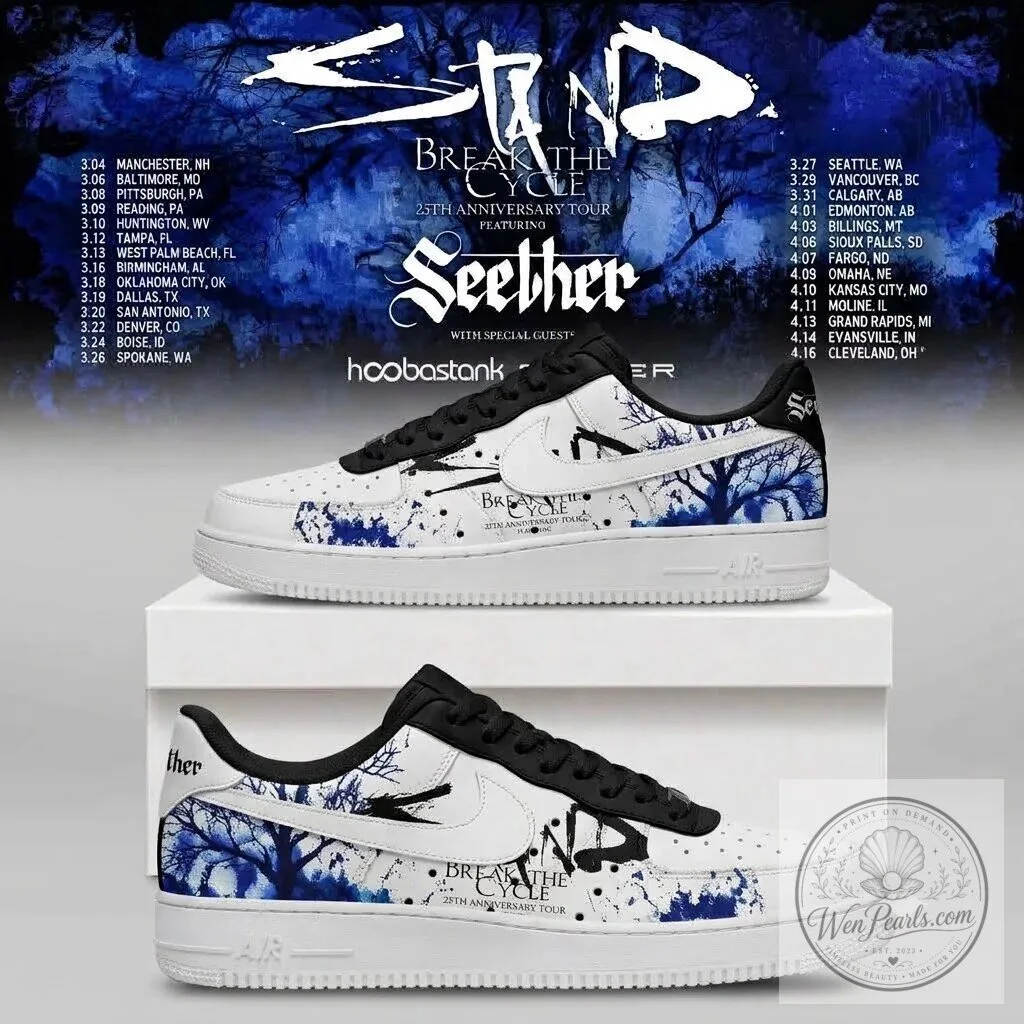 Staind Break The Cycle 25th Anniversary Tour Seether Hoobastank Sneakers 2 Staind Break The Cycle 25th Anniversary Tour Seether Hoobastank Sneakers