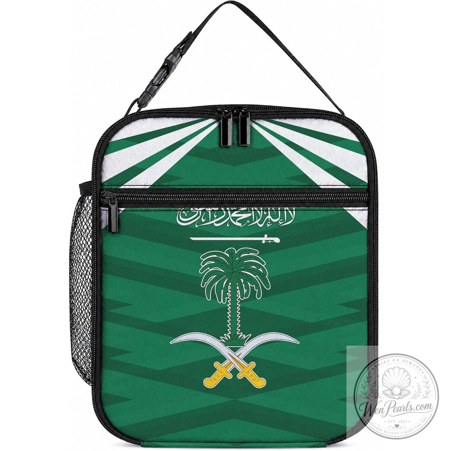 Saudi Arabia National Day Flag Insulated Lunch Bag Cooler Tote