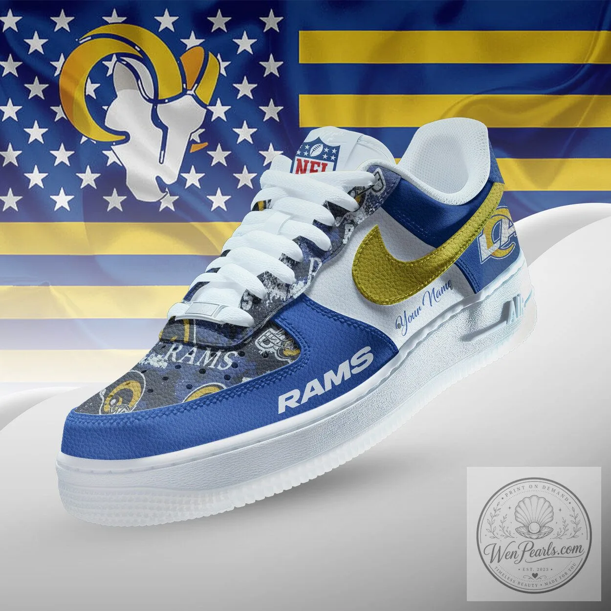 Los Angeles Rams National Football League Team Icon Athletic Shoes