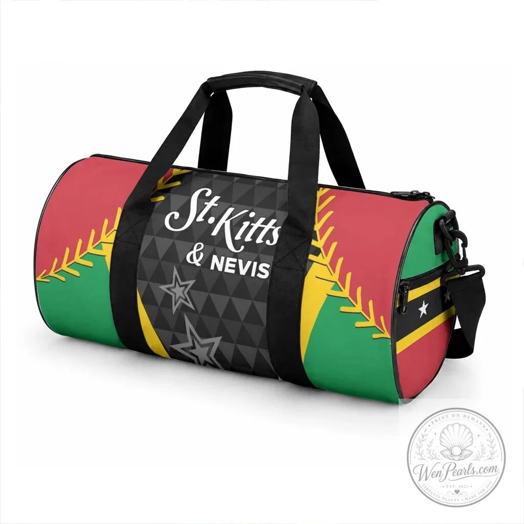 Saint Kitts and Nevis Flag Cricket Patriots Travel Bag 9 Saint Kitts and Nevis Flag Cricket Patriots Travel Bag