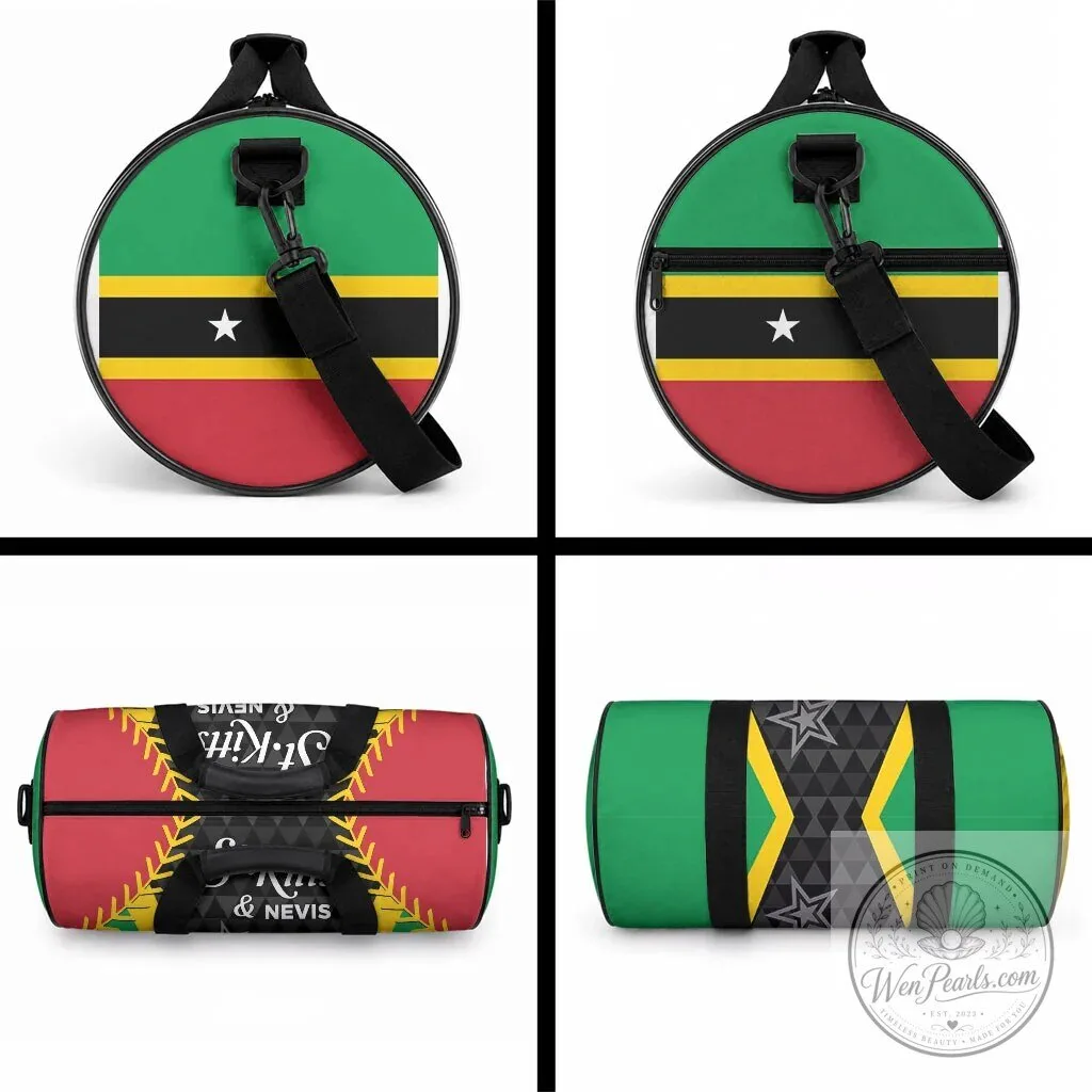 Saint Kitts and Nevis Flag Cricket Patriots Travel Bag 11 Saint Kitts and Nevis Flag Cricket Patriots Travel Bag