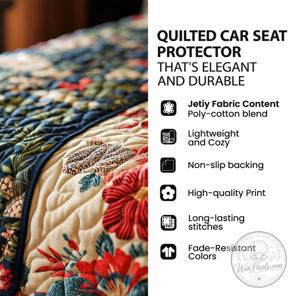 Wild Horse Freedom Quilted Car Seat Protector with Western Desert Landscape 9 Wild Horse Freedom Quilted Car Seat Protector with Western Desert Landscape