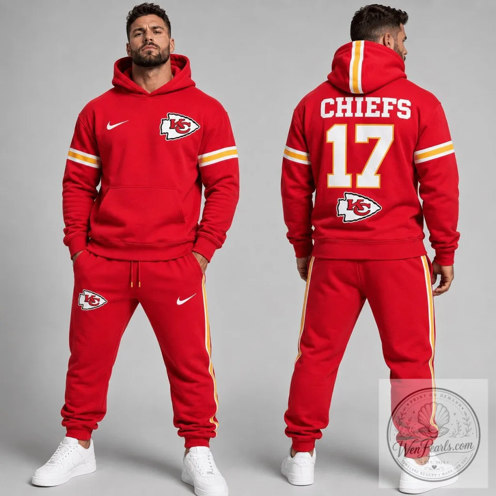 Kansas City Chiefs Red Custom Name Number Hoodie Sweatshirt Kansas City Chiefs Red Custom Name Number Hoodie Sweatshirt