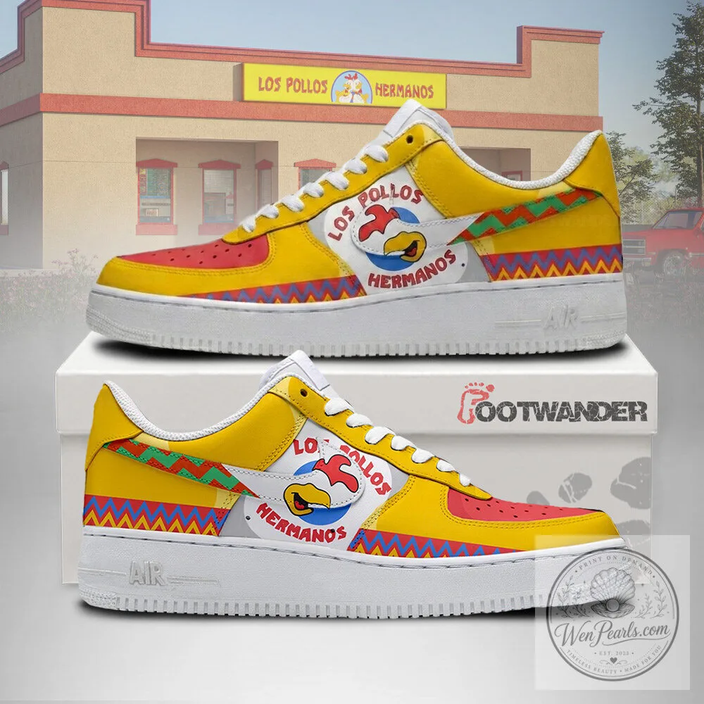 Breaking Bad Los Pollos Hermanos Yellow Red Custom Design Shoes