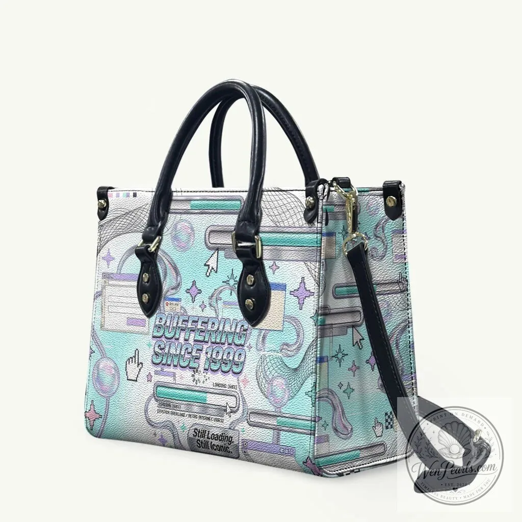 Buffering Since 1999 Y2K Retro Tech Vaporwave 90s Cyber Aesthetic Shoulder Bag