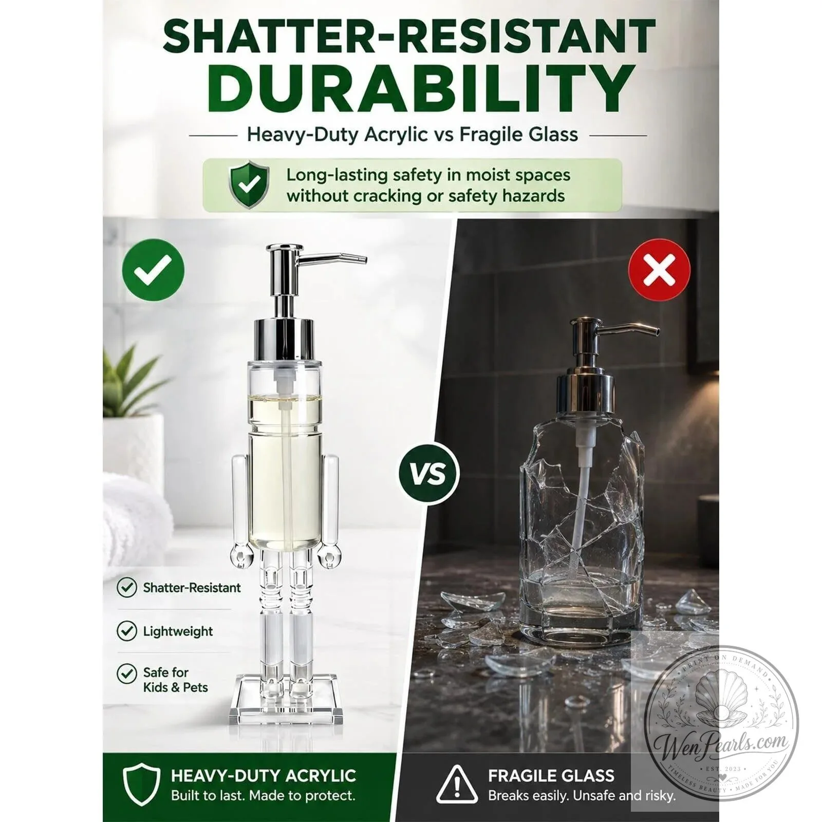 Nutcracker Soldier Clear Glass Liquid Soap Dispenser Pump Bottle 21 Nutcracker Soldier Clear Glass Liquid Soap Dispenser Pump Bottle