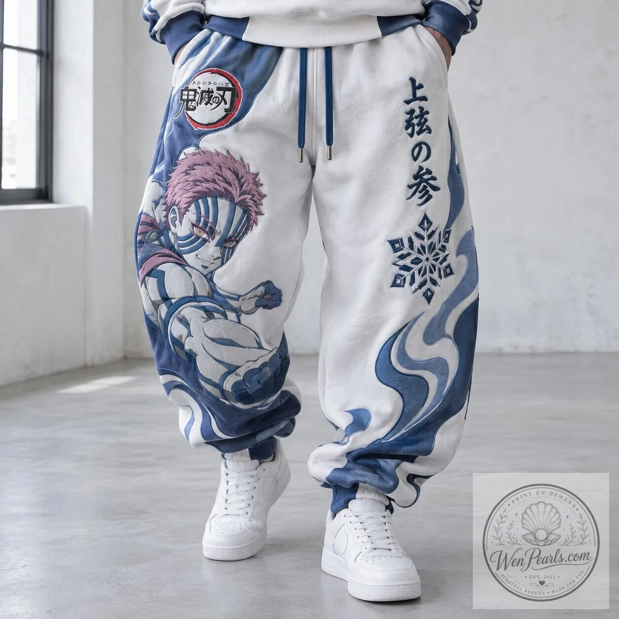Demon Slayer Akaza Anime Character Japanese Sweatpants