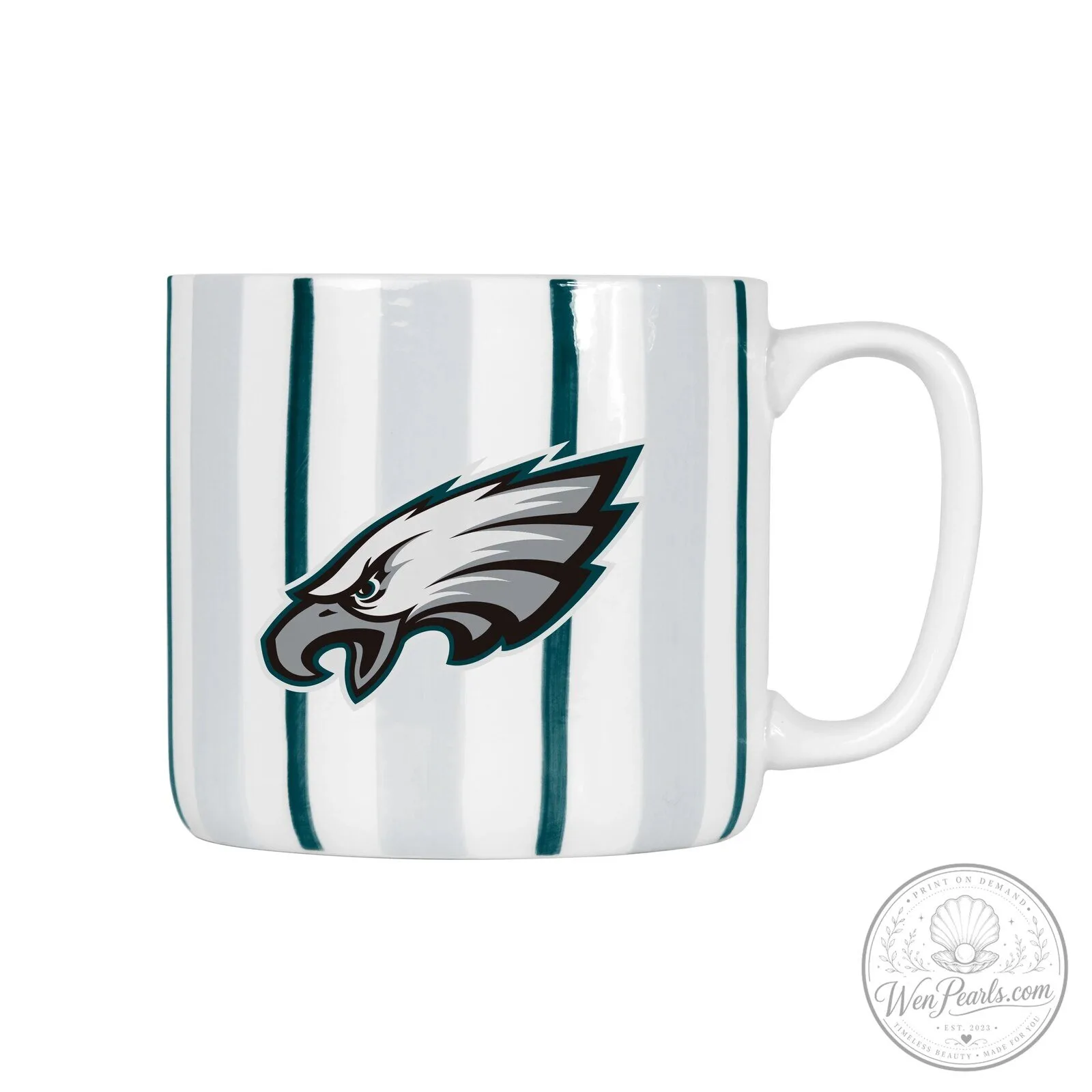 Philadelphia Eagles Football Team Logo Brush Stroke Coffee Mug