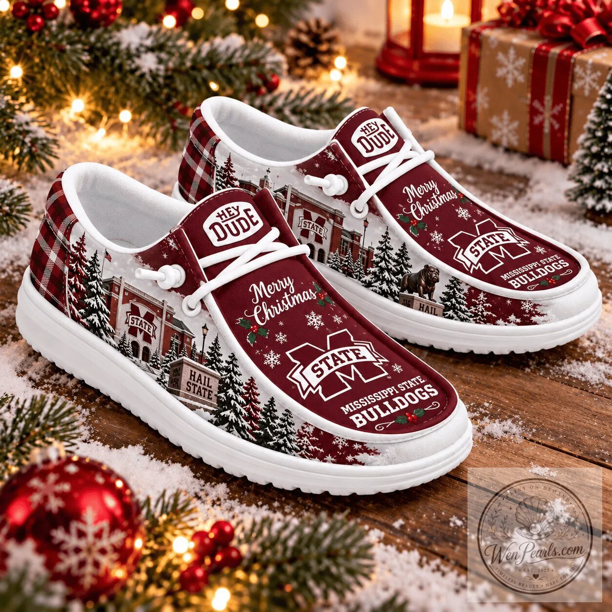 Mississippi State Bulldogs Christmas Loafer Shoes