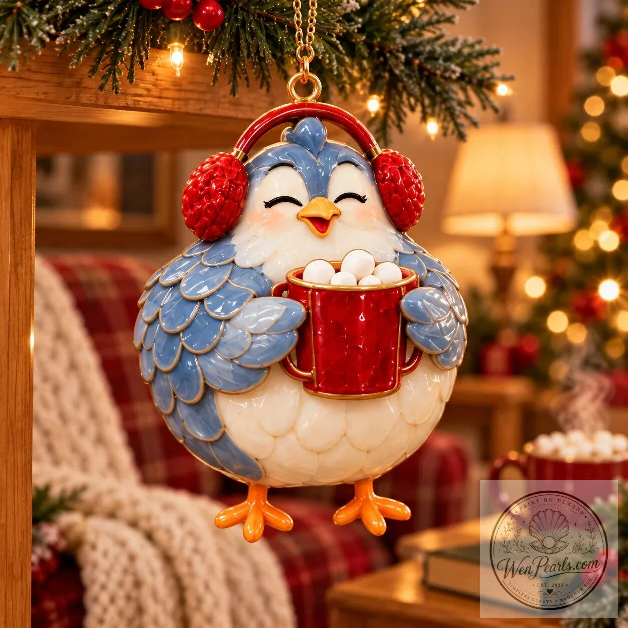 Christmas Chicken Holiday Ornaments Set of Six Festive Farmhouse Keepsakes 23 Christmas Chicken Holiday Ornaments Set of Six Festive Farmhouse Keepsakes