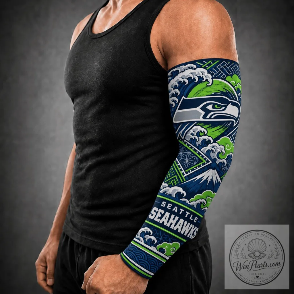 Seattle Seahawks Japanese Art Arm Sleeve Seattle Seahawks Japanese Art Arm Sleeve