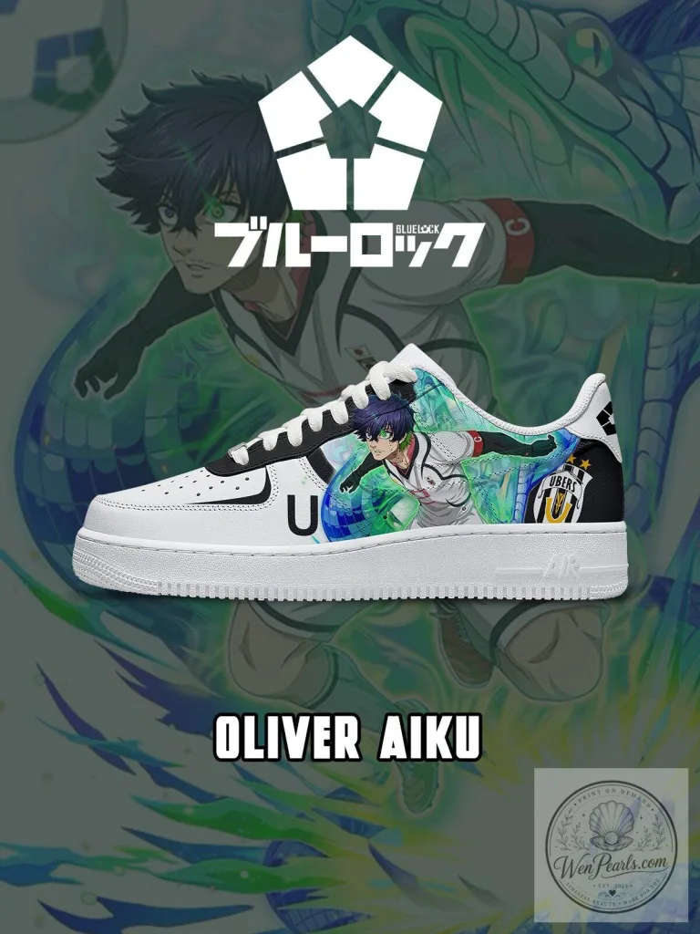 Oliver Aiku Blue Lock Anime Character White Shoes 6 Oliver Aiku Blue Lock Anime Character White Shoes