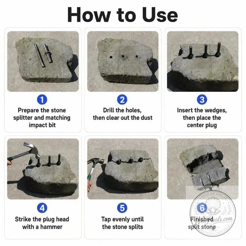 Efficient Stone Splitting Tool for Masonry and Construction Work 11 Efficient Stone Splitting Tool for Masonry and Construction Work