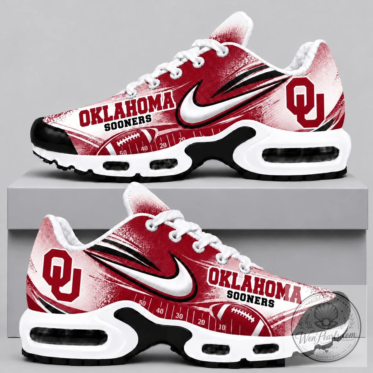 Oklahoma Sooners Football Team Air Max Style Running Shoes 5 Oklahoma Sooners Football Team Air Max Style Running Shoes