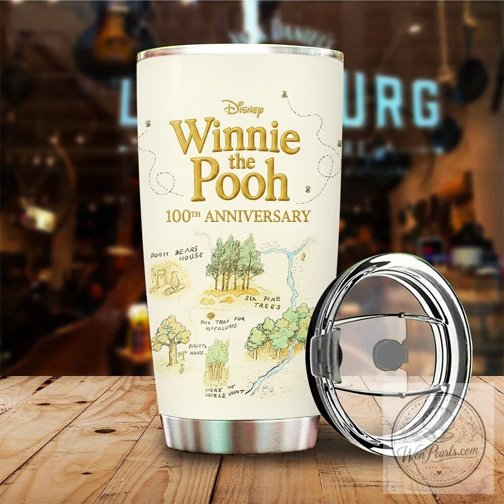 Winnie the Pooh 100th Anniversary Hundred Acre Wood Map Tumbler 9 Winnie the Pooh 100th Anniversary Hundred Acre Wood Map Tumbler