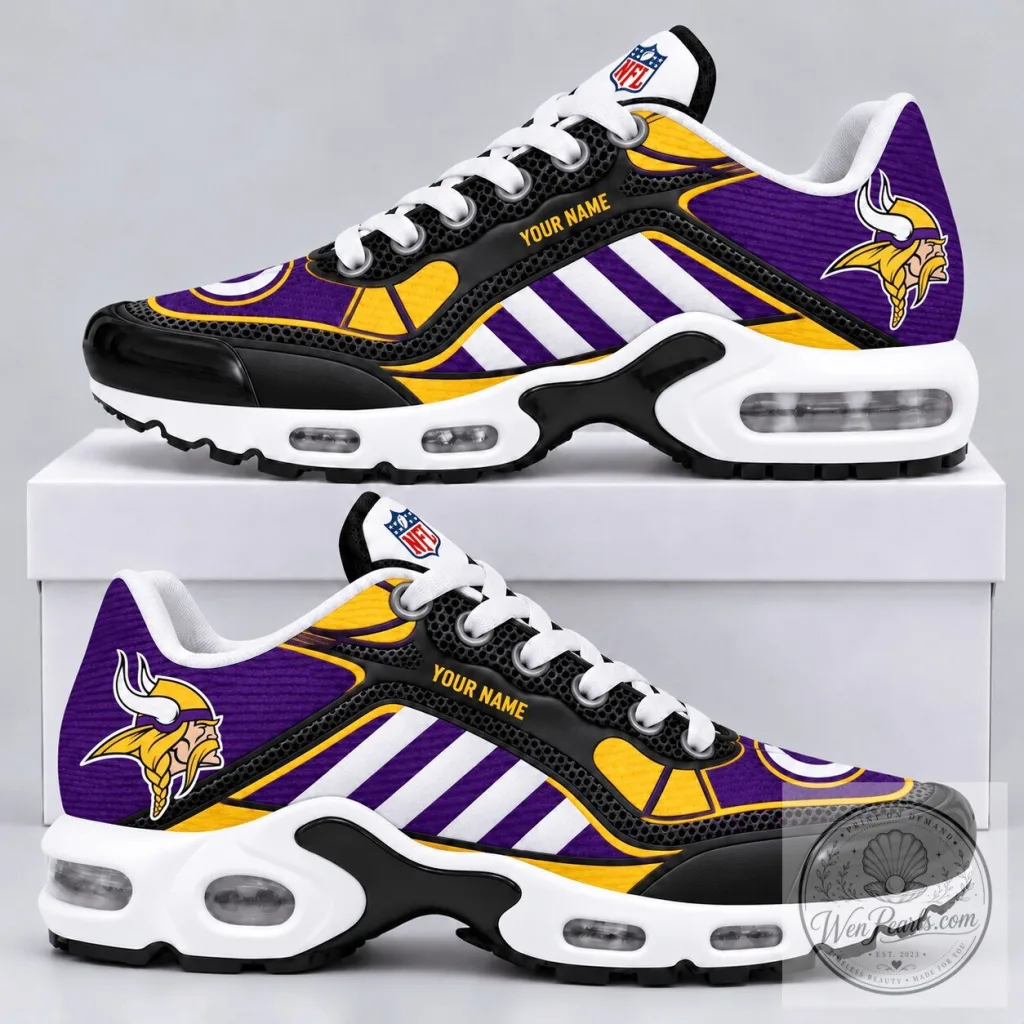 Minnesota Vikings Personalized Air Max Sneakers Minnesota Vikings Personalized Air Max Sneakers