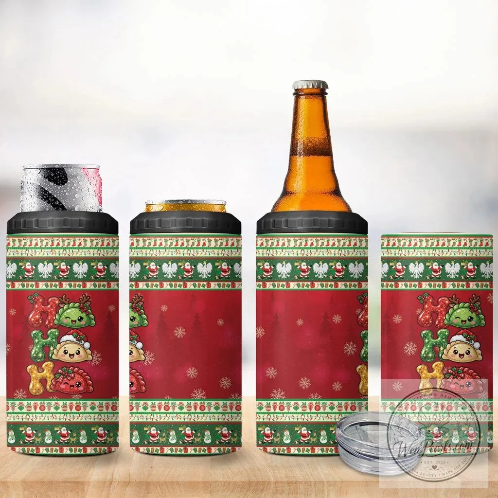 Poland Christmas Ho Ho Ho Squishy Pierogi Holiday Can Cooler Tumbler 12 Poland Christmas Ho Ho Ho Squishy Pierogi Holiday Can Cooler Tumbler