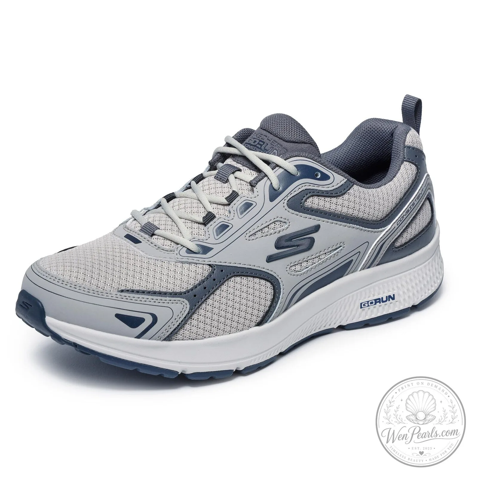Skechers Go Run Consistent Gray Performance Running Shoes for Men