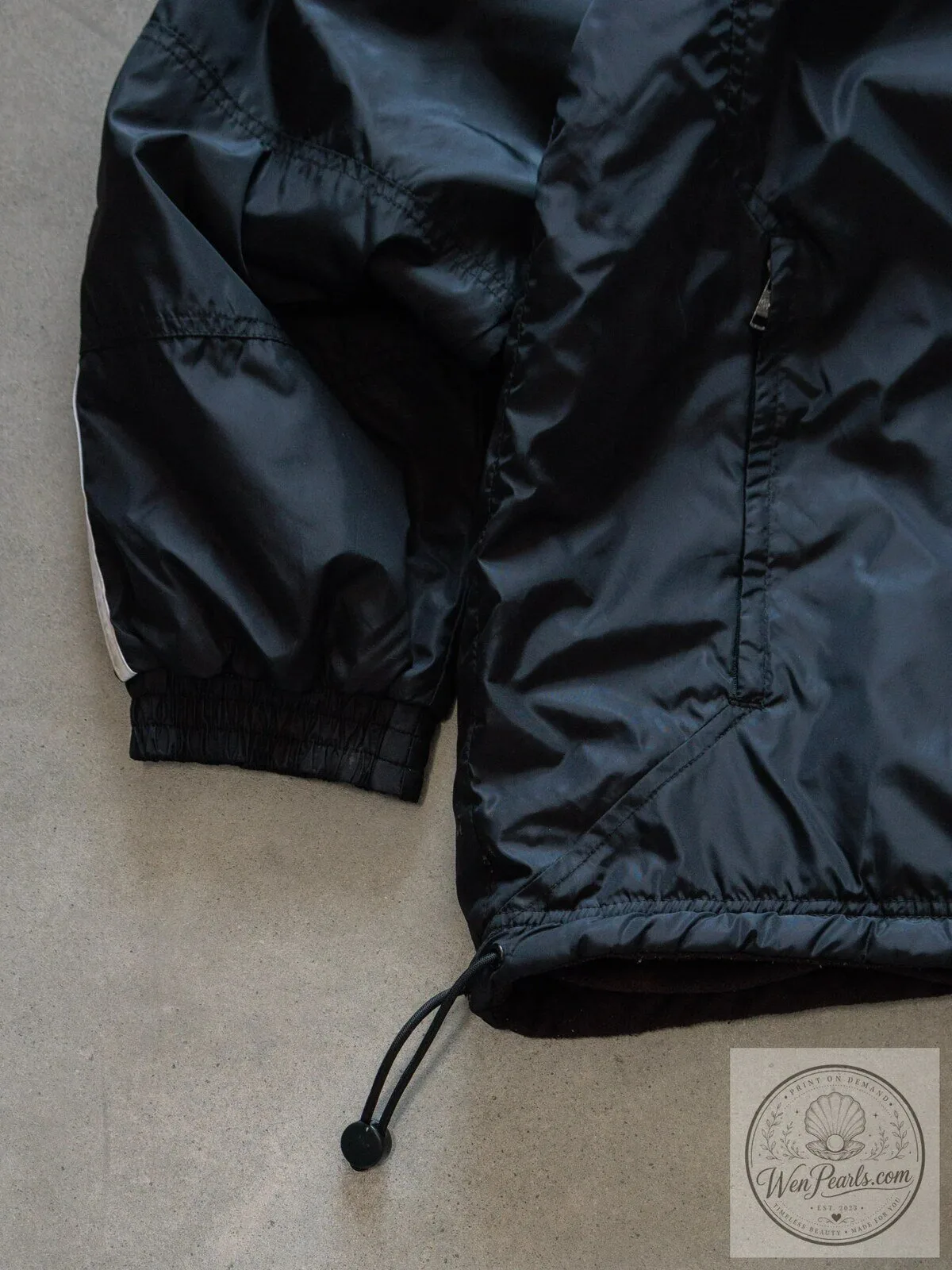 Vintage Black Adidas Reversible Fleece Hooded Jacket with White Stripes 11 Vintage Black Adidas Reversible Fleece Hooded Jacket with White Stripes