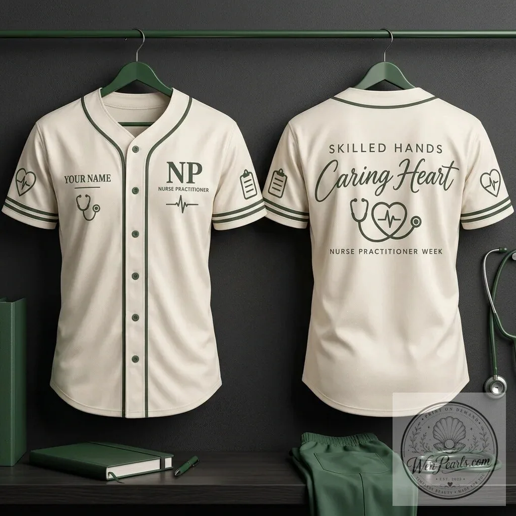 Personalized Nurse Practitioner Week Baseball Jersey - Skilled Hands Caring Heart 13 Personalized Nurse Practitioner Week Baseball Jersey - Skilled Hands Caring Heart