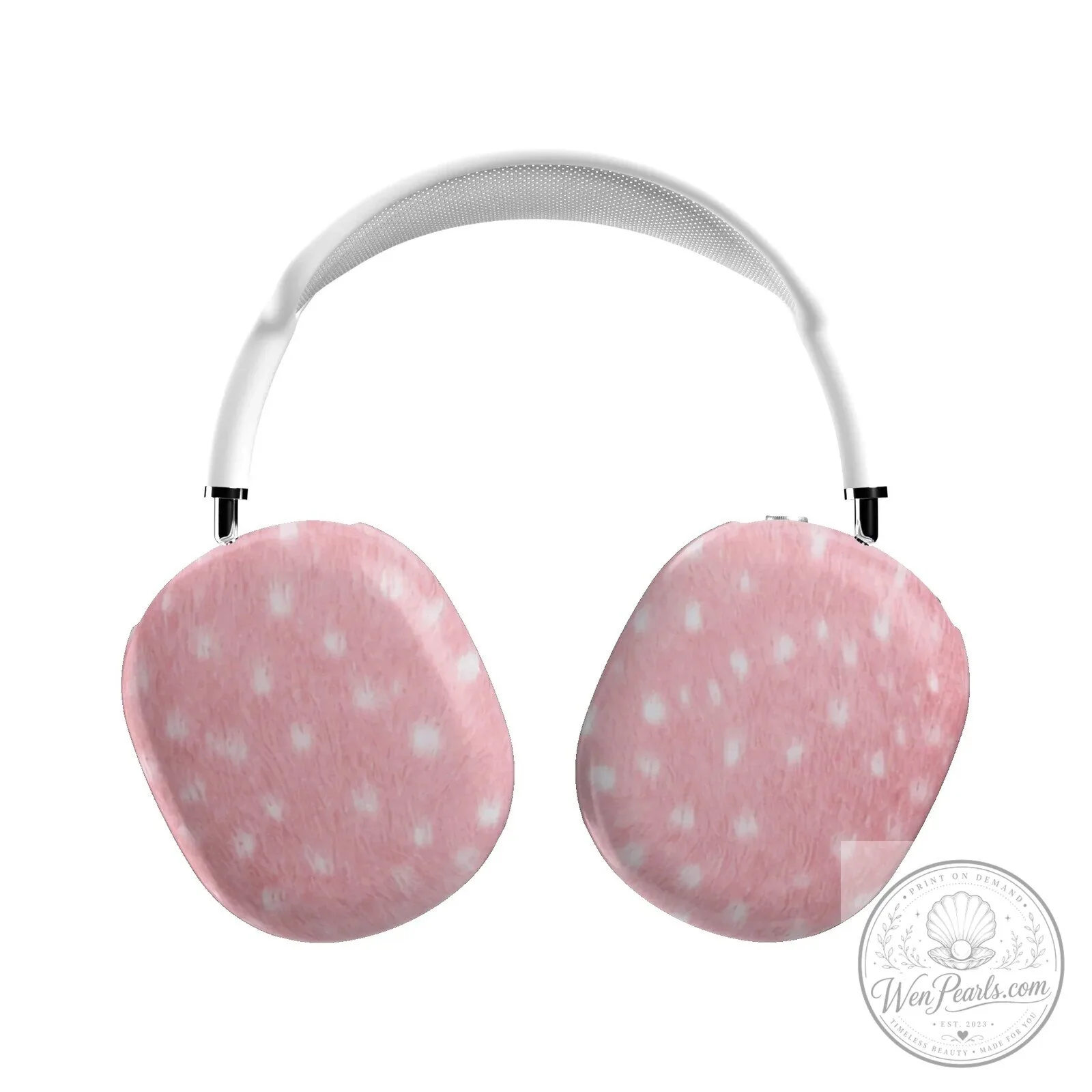 Pink Fawn Print AirPods Max Headphone Cover Case