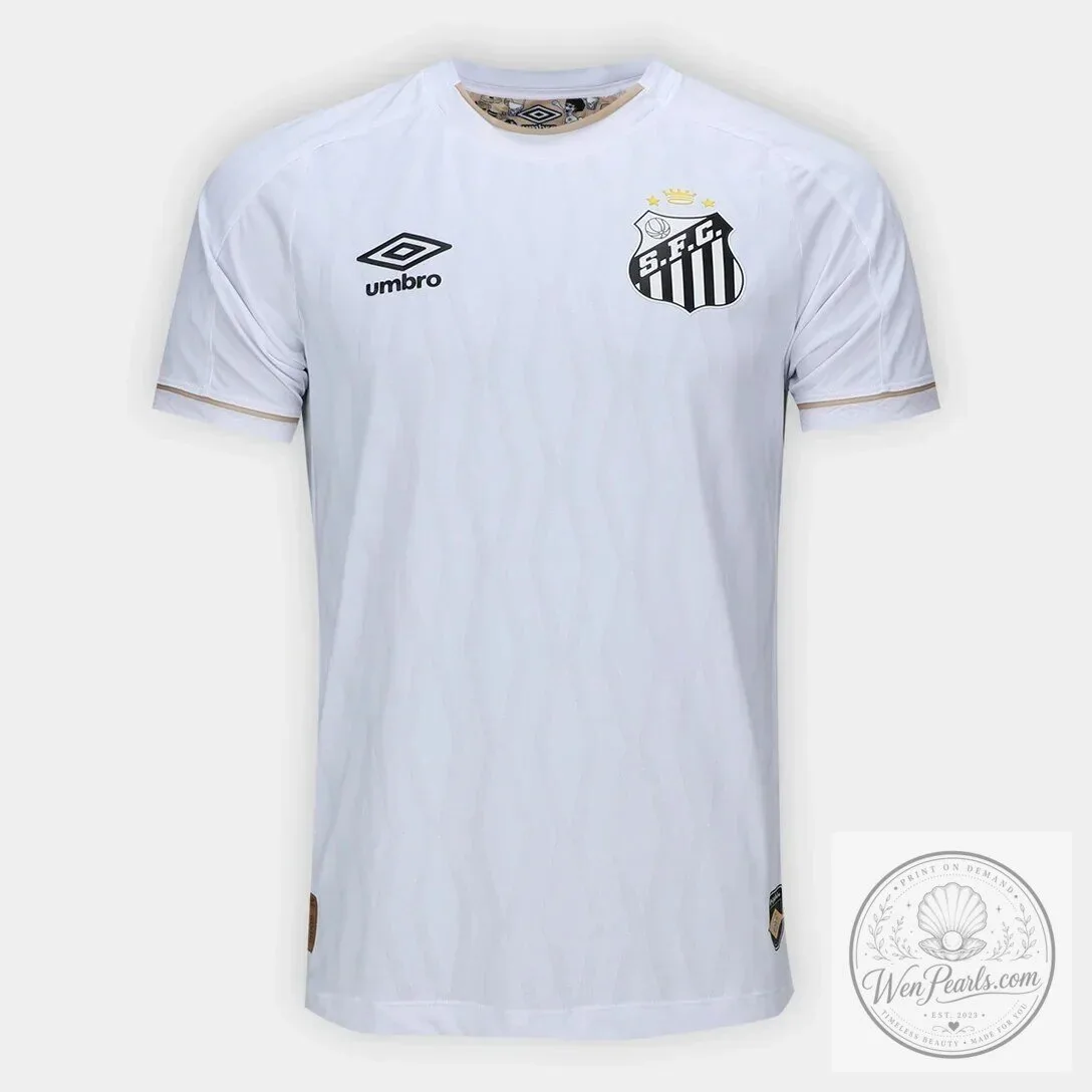 Santos FC Away Player Edition White Soccer Football Jersey