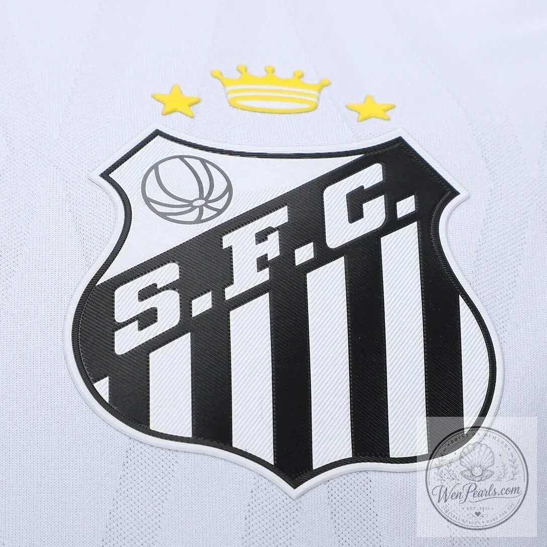 Santos FC Away Player Edition White Soccer Football Jersey 14 Santos FC Away Player Edition White Soccer Football Jersey