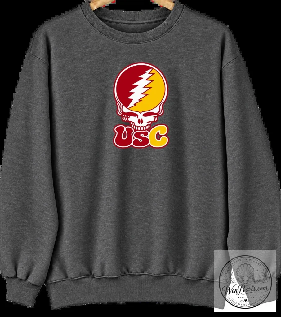 University of Southern California Grateful Dead Steal Your Face Crewneck Sweatshirt