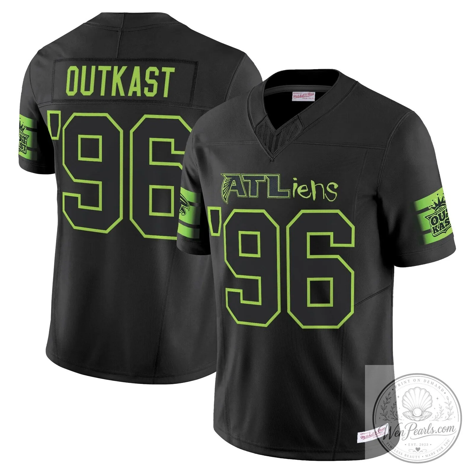 30th Anniversary Atlanta Falcons Black Jersey Celebrating Outkast's ATLiens