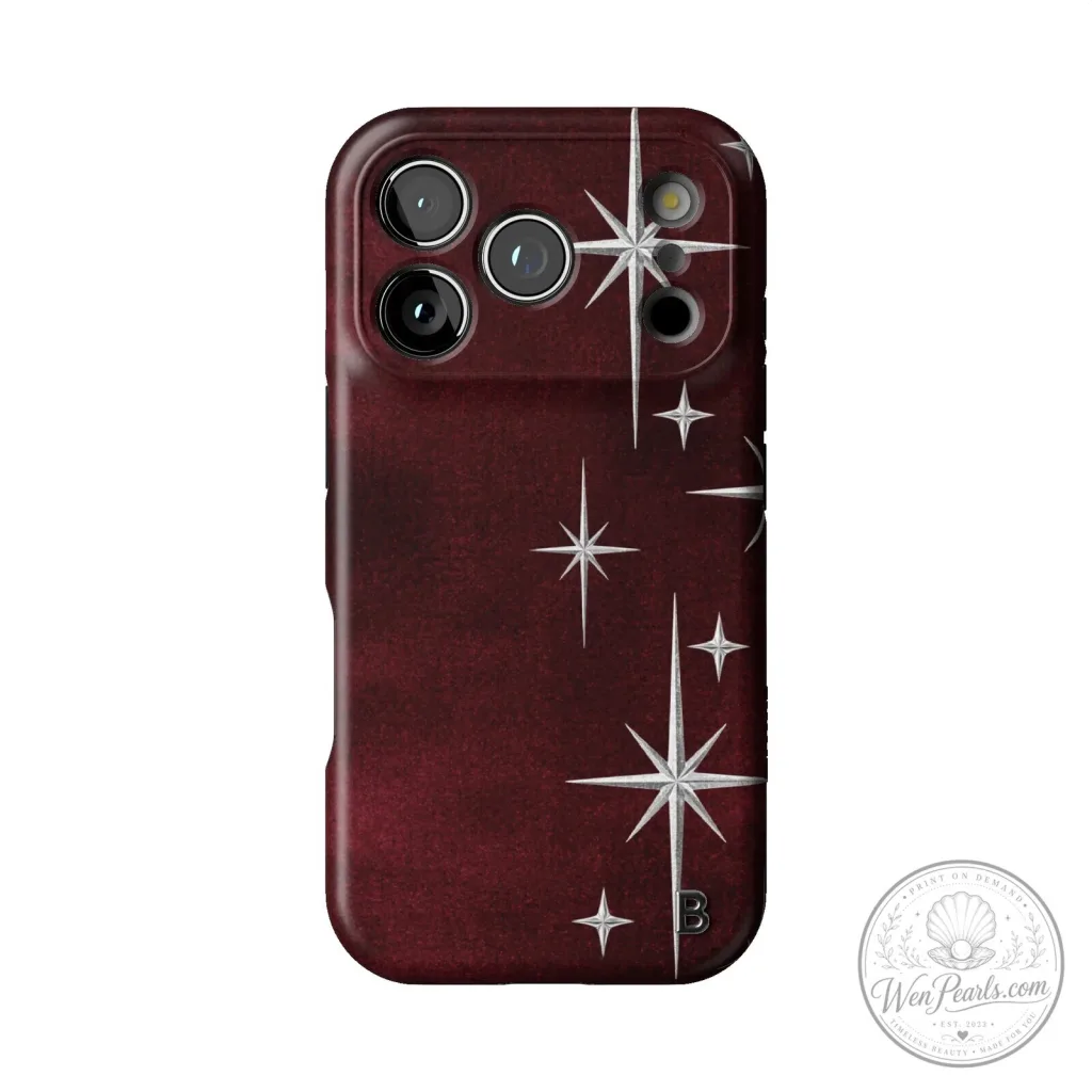 Ruby Night Starburst Design Protective Cover iPhone Case Ruby Night Starburst Design Protective Cover iPhone Case