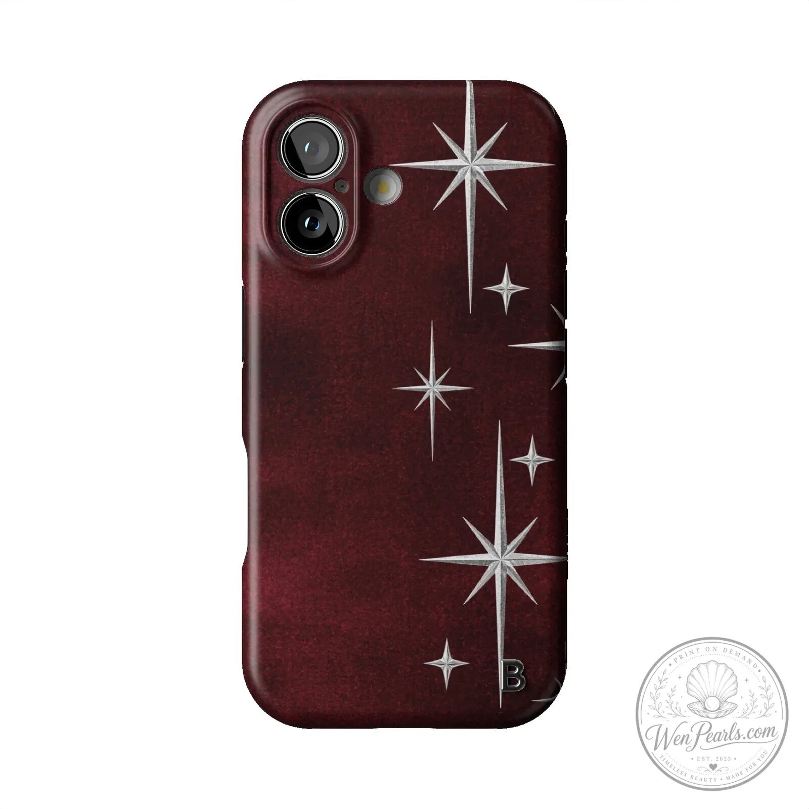 Ruby Night Starburst Design Protective Cover iPhone Case 12 Ruby Night Starburst Design Protective Cover iPhone Case