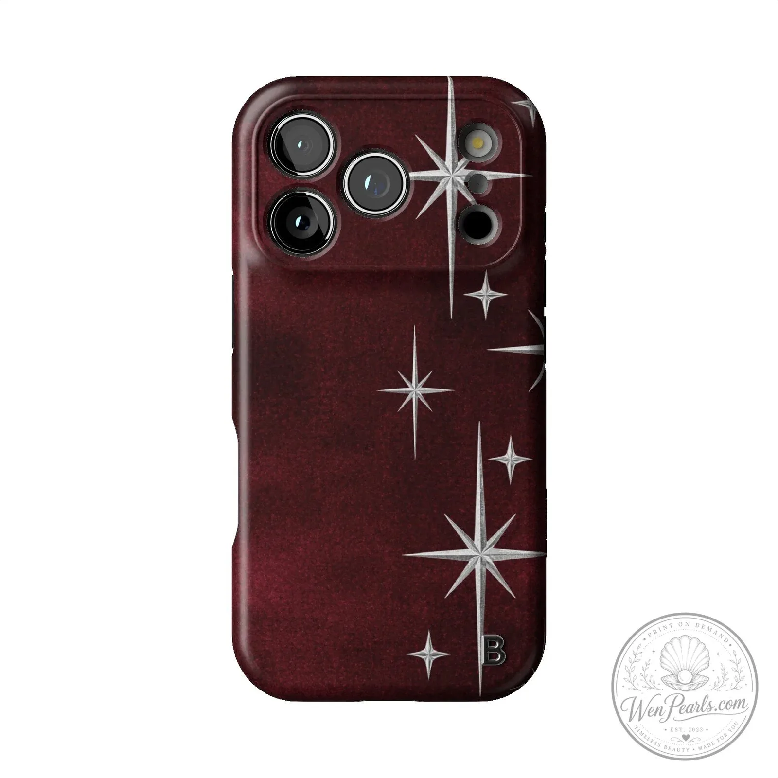Ruby Night Starburst Design Protective Cover iPhone Case 13 Ruby Night Starburst Design Protective Cover iPhone Case